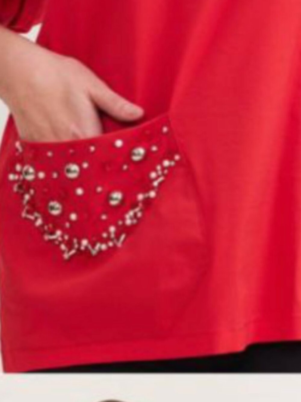 Red blouse Verda - Picture 3 of 3